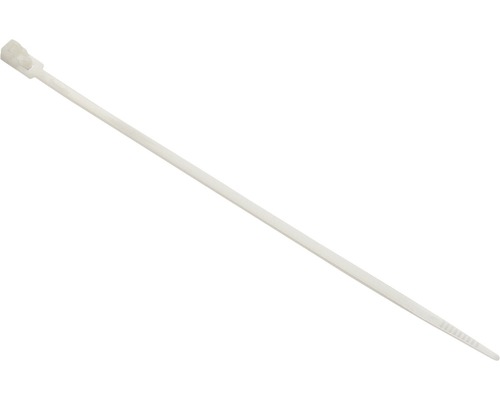 Colier plastic/șoricei prindere Strohm 7,6x250 mm, reutilizabile, 50 bucăți, alb Colier de cablu din plastic