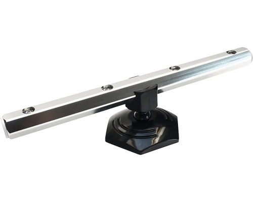 Lumină bară argintie cu bază neagră