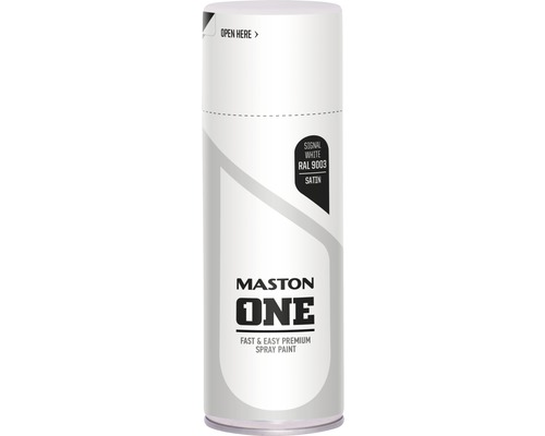 Maston One vopsea spray alb semnalizare RAL 9003 satinat