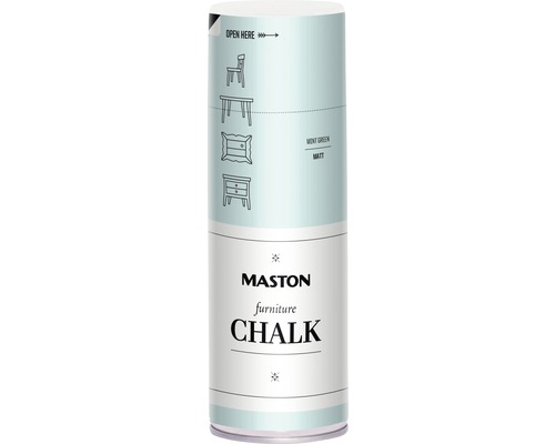 Spray vopsea cretă pentru mobilă Maston verde mentă mată 400 ml Spray vopsea cretă pentru mobilă Maston verde mentă mată 400 ml