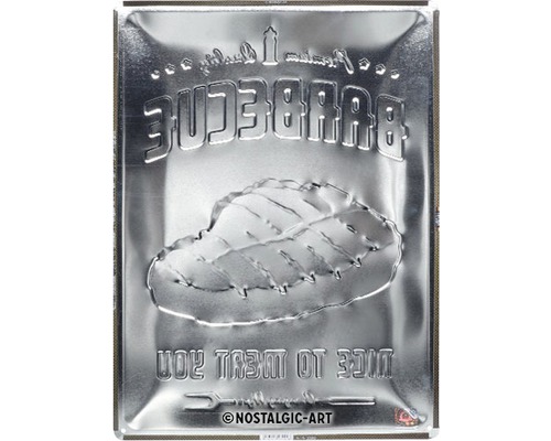 Placă metalică cu motiv de grătar