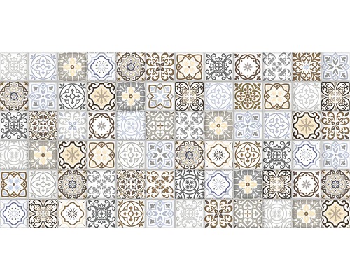 Gresie exterior / interior porțelanată glazurată Terrazzo Decor mozaic 60x30 cm-0