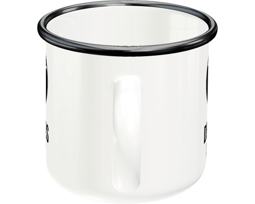 Cană emailată cu mâner