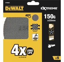 Disc abraziv DeWalt Extreme, 150 g, diametru 225 mm, 5 bucăți