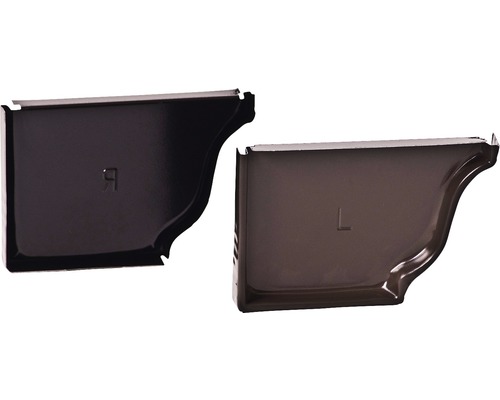 Capac jgheab Novatik Quadra Ø 125 cm ciocolatiu RAL 8017 | HORNBACH