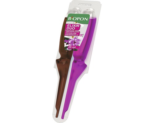Îngrășământ Biopon Elixir Duo pentru regenerare orhidee 35 ml Îngrășământ pentru orhidee Biopon Elixir Duo în ambalaj de 35 ml