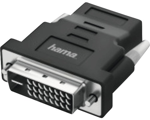 Adaptor video DVI-D -> HDMI Hama negru (conectori tată->mamă)