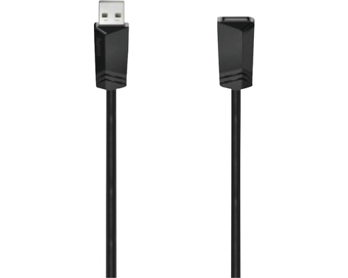 Prelungitor cablu USB 2.0 Hama 3m gri (conectori tată->mamă)