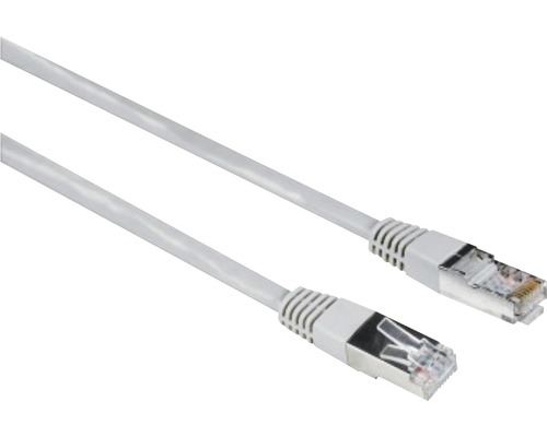 Cablu rețea date STP Cat 5e Hama 1,5m gri, incl. mufe RJ45