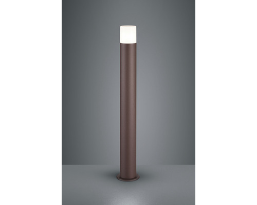 Stâlp iluminat Hoosic E27 max. 1x28, 80 cm, pentru exterior IP44, ruginiu Lumină de exterior în formă de cilindru cu sursă de lumină LED