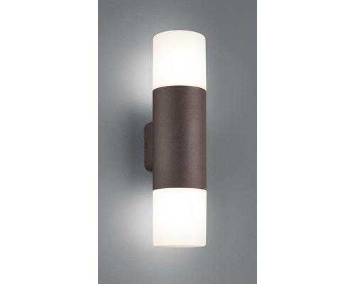 Aplică exterior Hoosic E27 max. 2x28W IP44, aluminiu/ruginiu