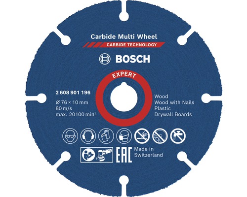 Disc debitare carbid Bosch Carbide Multiwheel Ø76x10 mm