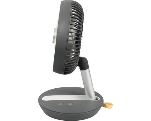 Ventilator de masă cu bază rotundă și grilaj de protecție