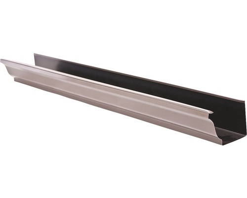 Jgheab Novatik Quadra Ø 125 cm 4 m ciocolatiu RAL 8017 Canal de scurgere din metal
