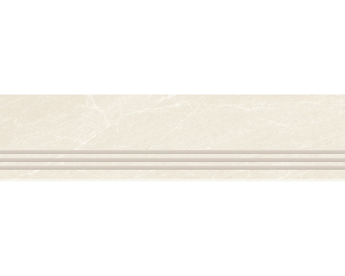 Treaptă gresie rectificată Riverstone 29,5x120 cm Placă decorativă cu două muluri decorative