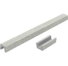 Piatră de margine pentru gazon în formă de U, din beton