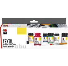 Set vopsele textile Marabu cu pensulă