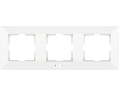 Ramă aparataje Panasonic Arkedia Slim 3 posturi, montaj orizontal, alb