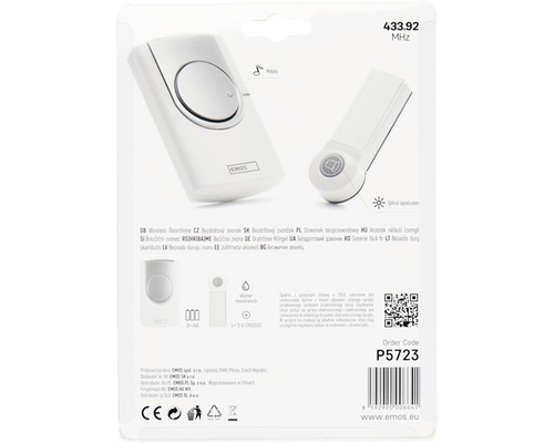 Set sonerie wireless Emos cu semnalizare optică