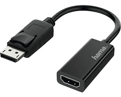 Adaptor audio/video DisplayPort -> HDMI Hama negru (conectori tată->mamă)