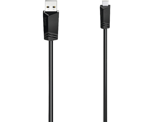 Cablu de date mini USB 2.0 Hama 1,80m transparent
