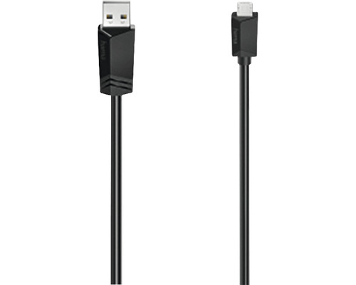 Cablu de date micro USB 2.0 Hama 1,5m negru