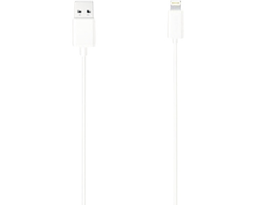 Cablu de date Lightning Hama 1,50m alb, pentru iPhone/iPod/iPad