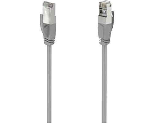 Cablu rețea date STP Cat 5e Hama 10m gri, incl. mufe RJ45 slim, protecție la îndoire Cablu rețea date STP Cat 5e Hama 10m gri, incl. mufe RJ45 slim, protecție la îndoire
