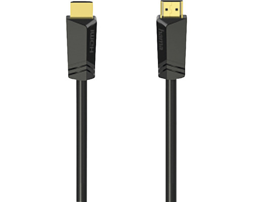 Cablu audio/video HDMI 2.0b 4K ultra HD Hama 7,5m negru (conectori tată auriți)