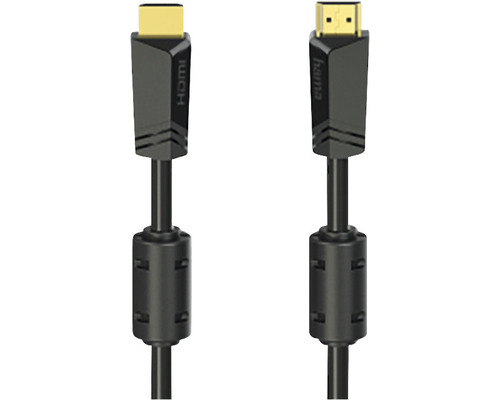 Cablu audio/video HDMI 2.0b 4K ultra HD Hama 10m negru (conectori tată auriți)