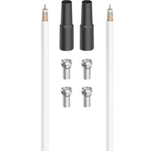 Set cablu coaxial cu conectori și tuburi