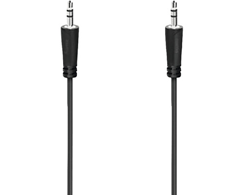Cablu audio jack stereo Hama 1,5m negru (conectori tată)