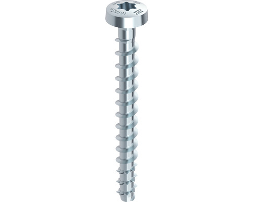 Șuruburi cu fixare directă în beton Heco Multi-Monti-Plus P 6x50 mm oțel zincat, 100 bucăți, cap bombat Șuruburi cu fixare directă în beton Heco Multi-Monti-Plus P 6x50 mm oțel zincat, 100 bucăți, cap bombat
