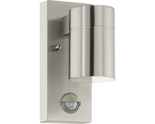 Aplică LED exterior Riga 2,8W 240 lumeni, senzor de mișcare/crepuscular, IP44, oțel inoxidabil Aplică LED exterior Riga 2,8W 240 lumeni, senzor de mișcare/crepuscular, IP44, oțel inoxidabil