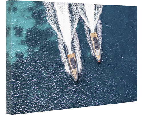 Tablou canvas cu două bărci pe mare