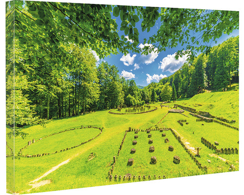 Tablou de perete cu imaginea sanctuarului dacic Sarmizegetusa Regia