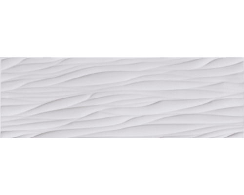 Faianță baie / bucătărie Structure Pattern Grey Wave rectificată 25x75 cm