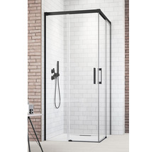 Ușă duș glisantă Radaway Idea Black KDD stânga 90x200,5 cm, sticlă transparentă, profil negru-thumb-1