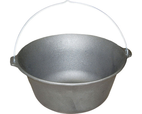 Cazan din fontă cu mâner pentru gătit în aer liber