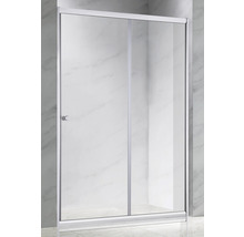 Cabină de duș cu ușă glisantă și sticlă transparentă