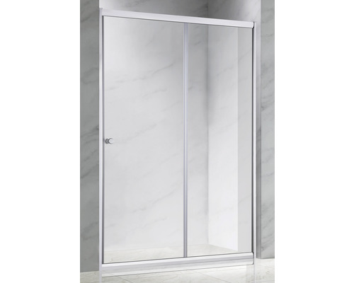 Ușă de nișă culisantă Belform Clear, 120x185 cm, sticlă securizată transparentă, profil crom Ușă de nișă culisantă Belform Clear, 120x185 cm, sticlă securizată transparentă, profil crom