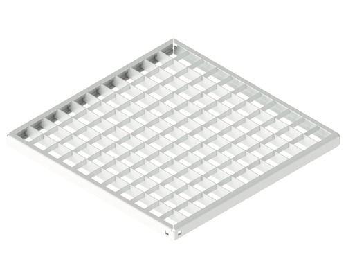 Grătar cămin pluvial VODALAND oțel zincat 550x550 mm A 15 trafic pietonal Corp de iluminat cu grilă