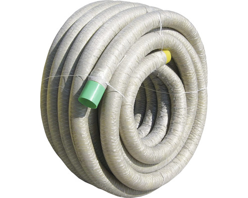 Tub drenaj VODALAND PVC geotextil Ø 100 mm 25 m Rolă de țeavă de drenaj cu material filtrant