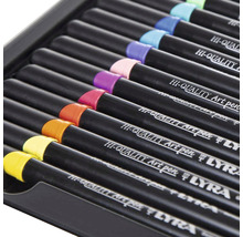 Set creioane colorate Lyra într-o cutie metalică