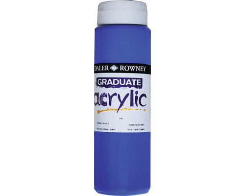 Culoare acrilică Graduate 110 Cobalt Blue Hue 500 ml Vopsea acrilică Daler-Rowney Graduate albastru cobalt H