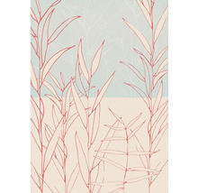 Ilustrație cu frunze ca decor de perete