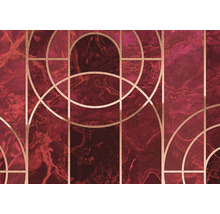 Tapet cu model de marmură și geometric