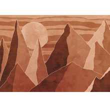 Reprezentare grafică a munților și a soarelui