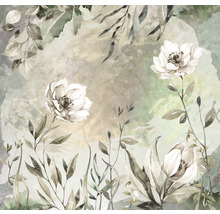 Pictură cu flori și frunze