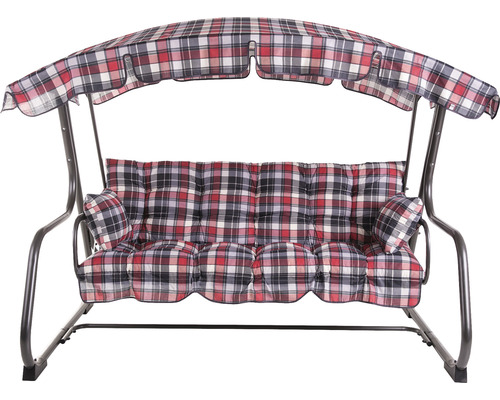 Leagăn de grădină cu model în carouri